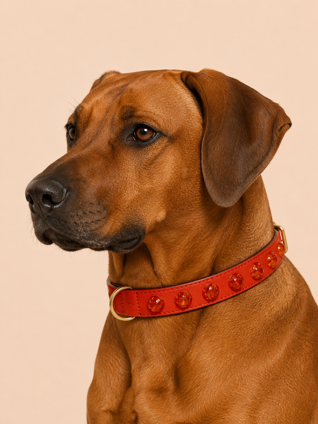 SOFT no.02 - Hundehalsband mit Bernsteinharz