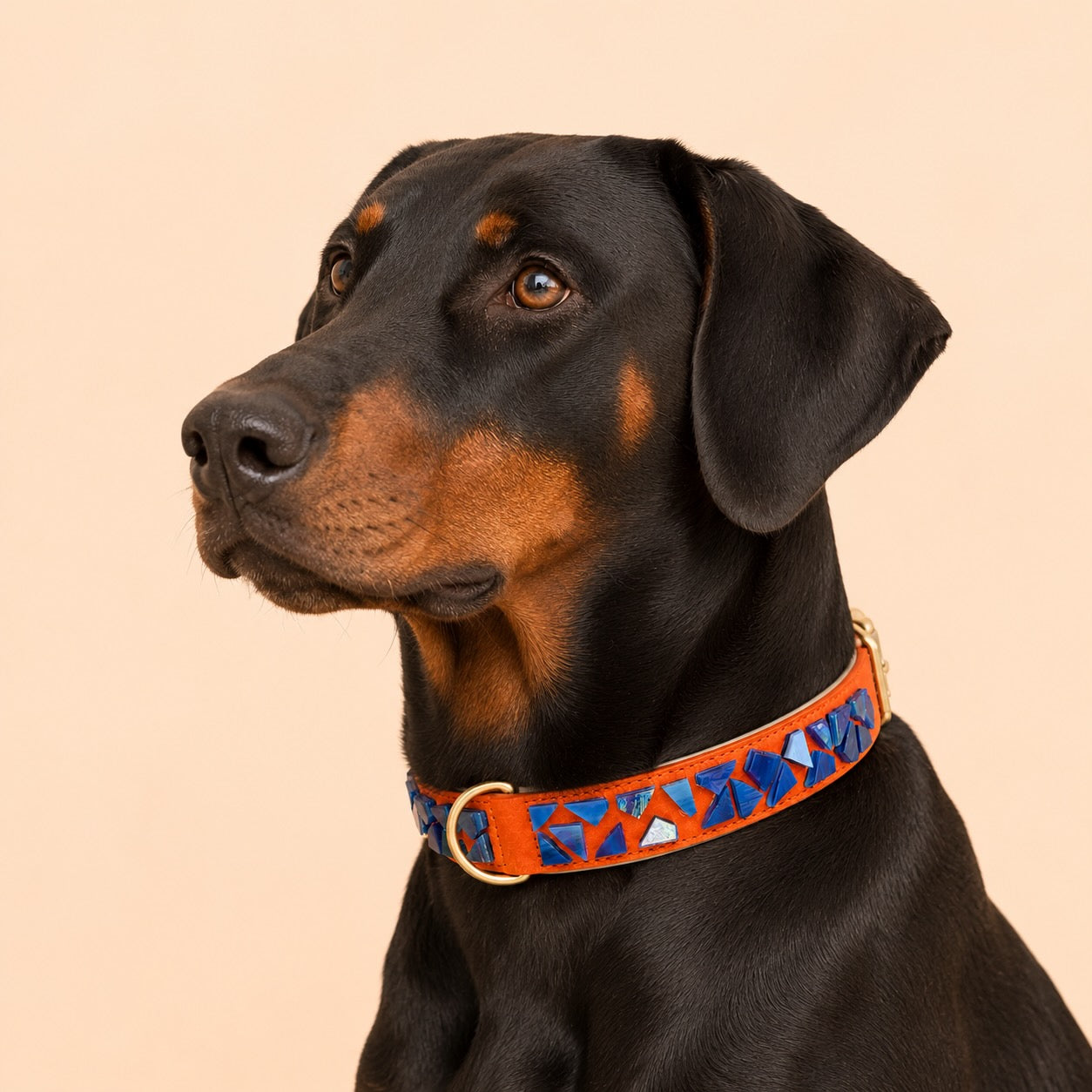 PURE no.02 - Hundehalsband mit Mosaik