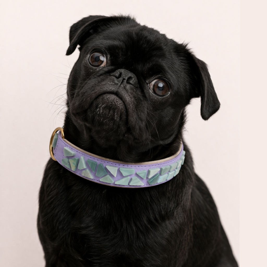 PURE no.03 - Hundehalsband mit Mosaik