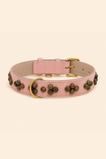 SOFT no.01 - Hundehalsband mit Edelsteinen (Unakit)