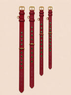 URBAN no.02 - Hundehalsband mit dunkelgrünen Kristallen
