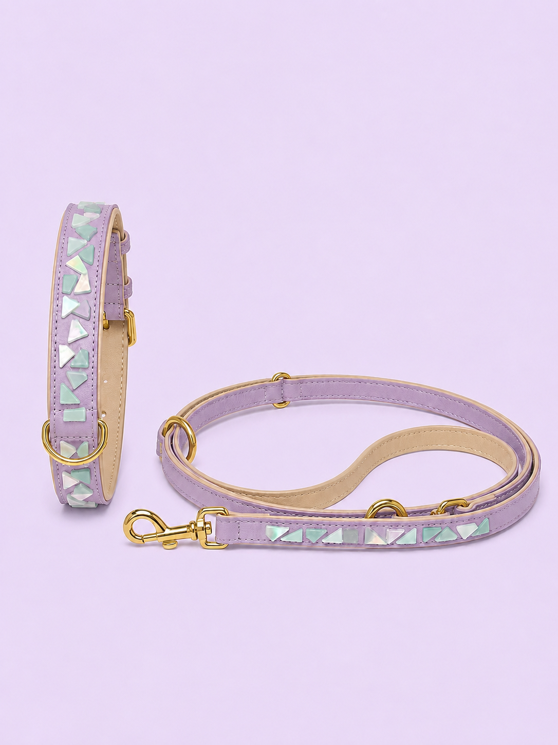Set PURE No.03 (Halsband & Leine)
