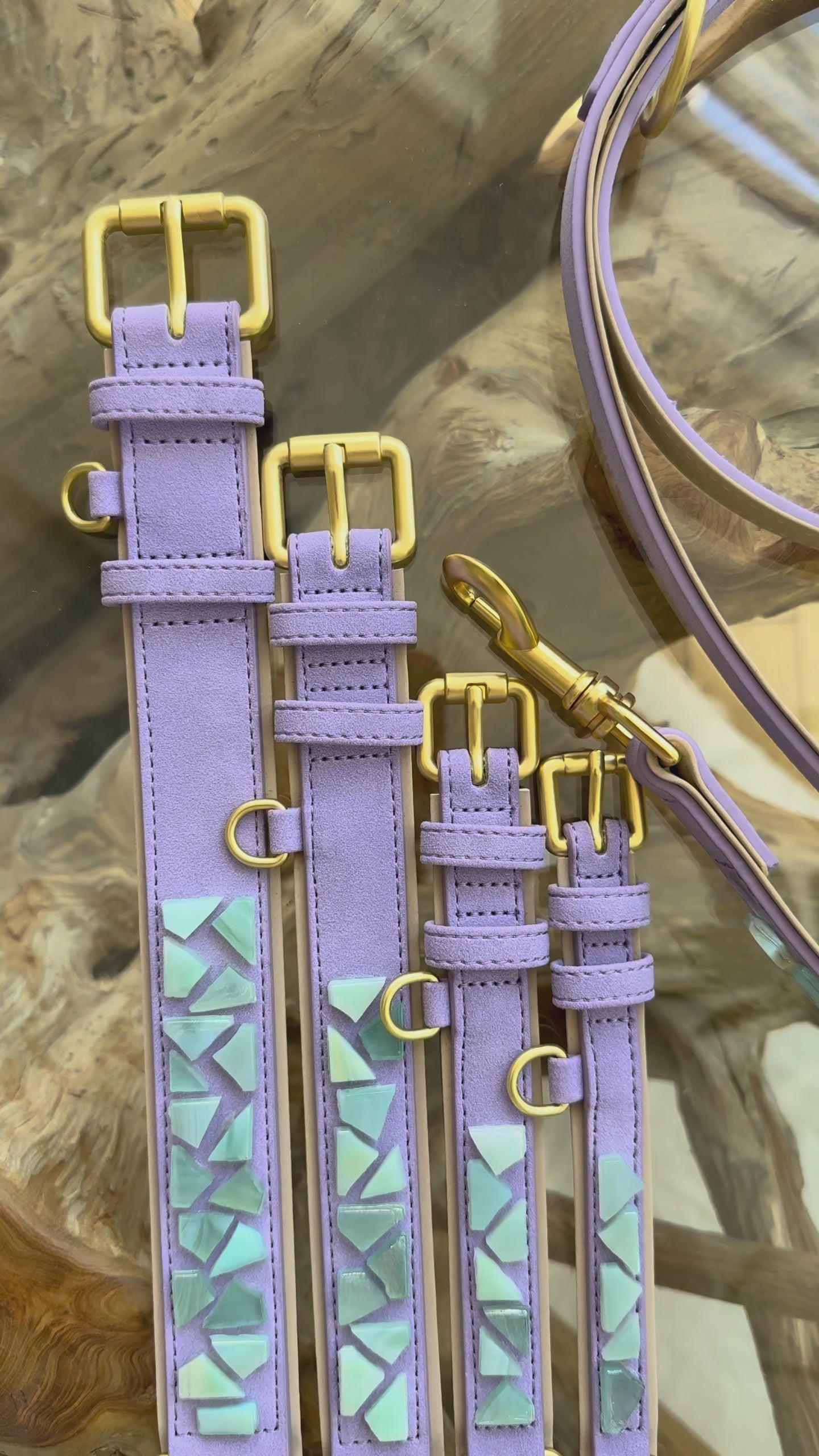 PURE no.03 - Hundehalsband mit Mosaik